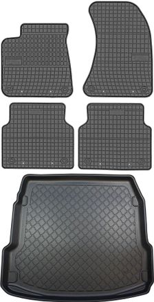 OEM Juego De Alfombrillas De Goma Para Coche Y Alfombrilla Para Maletero Para Audi A8 D4 Sed&aacute;n (10/2013-10/2017)