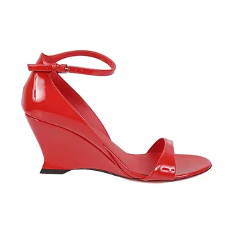 Ferragamo Schoenen, Dames, Rood, 36 EU, Leer, Sandalen met Hoge Hak