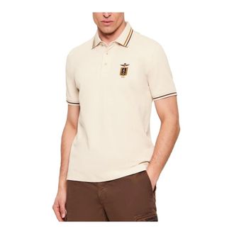 Aeronautica Aeronautica Militare, Polo Shirts, male, Beige, Size: 4XL Frecce Tricolori Polo