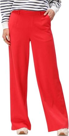 Object Object, Broeken, Dames, Rood, 2Xl, Polyester, Objlisa Wide Pant