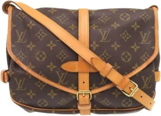 Louis Vuitton Pre-owned Vintage Cross Body Bag - Dames - Vintage Schoudertas - Bruin - ONE Size - Vintage