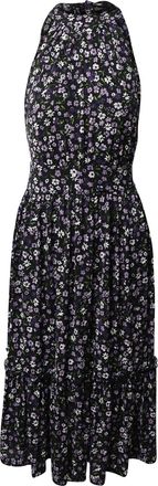 Michael Kors midi-jurk met bloemenprint en halternek in veelkleurige polyester