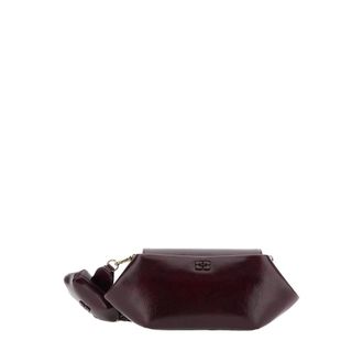 Ganni Bolso de hombro con cierre magn&eacute;tico - Bags - Mujer - Rojo - ONE SIZE