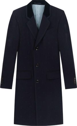 Gucci Bee Embroidered Wool Coat Black 522526-Z510C-4240