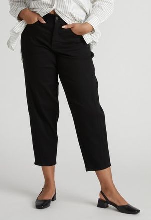 Universal Standard Jennifer Faux Suede Straight Leg Pants in Black at Nordstrom, Size 2Xl