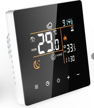 OEM Termostato Inteligente Wifi Con Aplicaci&oacute;n Para Calefacci&oacute;n El&eacute;ctrica, Controlador Digital, Calefacci&oacute;n El&eacute;ctrica De 16 A (incl. Cable Sensor De 3 M),
