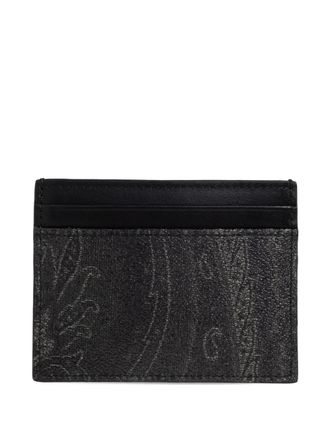 Etro paisley-patterned card holder - Black