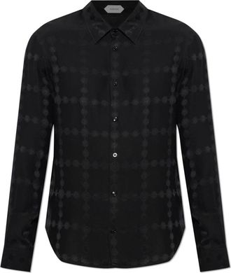 Versace Zijden overhemd met Medusa-hoofd - Heren - Zakelijke Overhemden - Zwart - 6XL - Leer - Overhemden