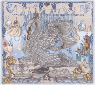 Sabina Savage The Celestial Steed Silk Twill Scarf
