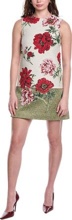 Oscar De La Renta Silk-Lined Shift Dress