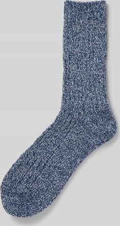 Camano Socken mit geripptem Abschluss in Marine, Größe 39-42