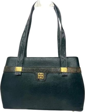 Givenchy Pre-owned Leren Handtas - Dames - Vintage Handtas - Groen - ONE Size - Leer - Vintage