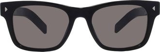 Prada Dark Grey Rectangular Mens Sunglasses PR A17S 16K731 54