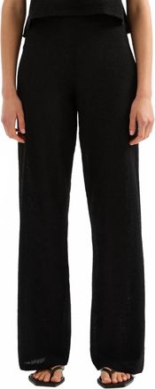 Nude Lucy Zosia Knit Wide Leg Pant In Black
