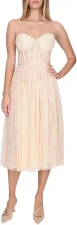 Elisabetta Franchi Mujer, Vestidos, Beige, Talla: S
