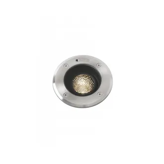 Faro Barcelona Geiser Empotrable De Suelo Inoxidable Satinado Y Negro Mate 70303