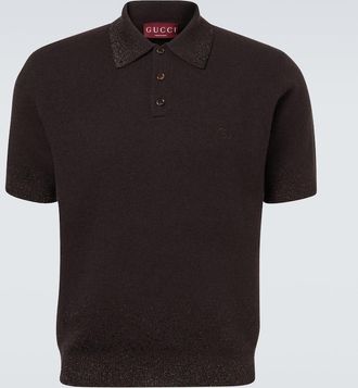 Gucci Polo Interlocking G in misto lana