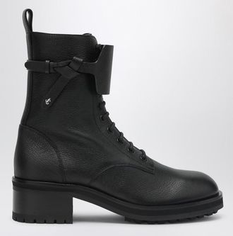 Jimmy Choo London Rosabel Flat black leather ankle boots