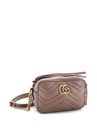 Gucci GG Marmont Shoulder Bag Matelasse Leather Mini crossbody bag - Neutrals