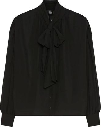 Marella Dames, Blouses & Shirts, Zwart, Maat: S