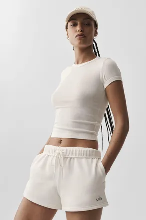 Alo | Timeless T-Shirt in Ivory, Size: Medium