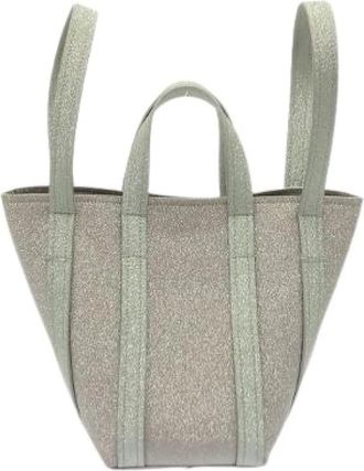 Balenciaga Pre-owned Everyday XS North South Tote Sparkling Canvas Tote Bag - Dames - Vintage Shopper - Grijs - ONE Size - Vintage