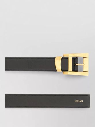 Versace adjustable length belt rectangular metal buckle
