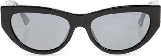Jimmy Choo London Sunglasses, female, Black, Size: 54 MM Jc5034Bu Sunglasses