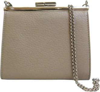 Bulgari Tweedehands leren portemonnees - Dames - Vintage Accessoires - Beige - ONE Size - Leer - Vintage