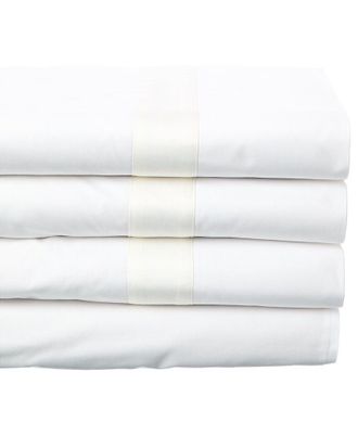 Dea 300 Thread Count Raso Band on Bella Percale Sheet Set