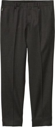 Prada Pantaloni in lana con pieghe - Grigio