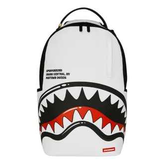 Sprayground Shark Central Bubble Shark Backpack White B9081