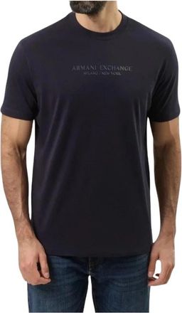 A|X Armani Exchange Xm 001280 Af 10361 T-shirt - Heren - T-shirts - Blauw - S - Katoen - Tops