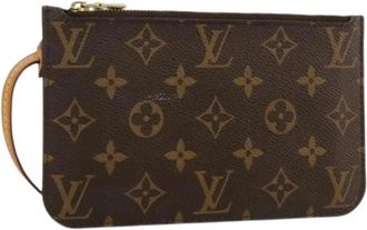 Louis Vuitton Pre-owned Clutches, female, Brown, Size: ONE SIZE Pre-owned Neverfull Pochette