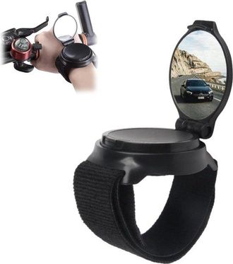 OEM Espejo Retrovisor Ergon&oacute;mico Espejo Retrovisor Mu&ntilde;eca Ajustable 360&deg;, Mu&ntilde;eca Universal Lente Cristal Convexo, Algod&oacute;n Transpirable, Seguro, Negro