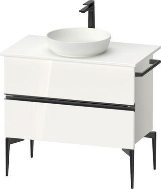 Duravit Duravit - Sivida Consola Mueble Bajo Lavabo, 2 Cajones, Tirador