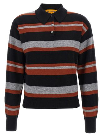 Guest In Residence collegiate Stripe Polo Shirt