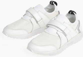 Woolrich Mesh and Leather Low JOGGER Sneakers with Velcro Closure size 9