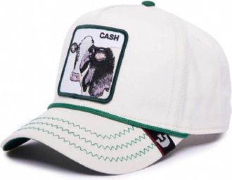 Goorin Brothers Animal Farm Trucker Cap Wit Unisex - Dames - Petten - Wit - ONE Size - Wol - Accessoires