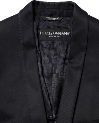 Dolce & Gabbana Blue Cotton 1 Button Suit Jacket Mens Blazer (Pre-Owned)