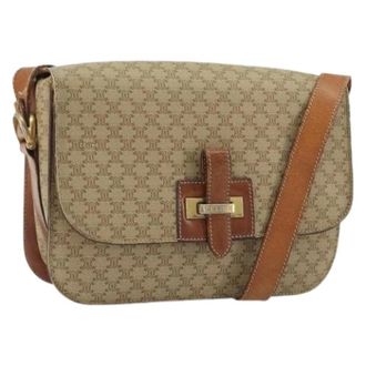 Celine Pre-owned Vintage Schoudertas - Dames - Pre-owned - Beige - Maat: ONE Size Leer