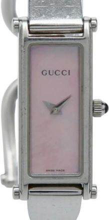 Gucci Pre-owned Watches, female, Pink, Size: ONE SIZE Pre-owned Stainless Steel Watch
