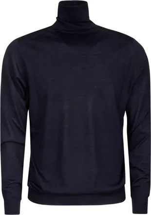 FILIPPO DE LAURENTIIS Purple Merino Wool Turtleneck Sweater