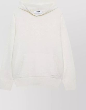 Msgm knitwear hooded sweater front pocket
