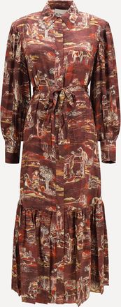 Alemais Ezra silk midi Shirt Dress Female 10