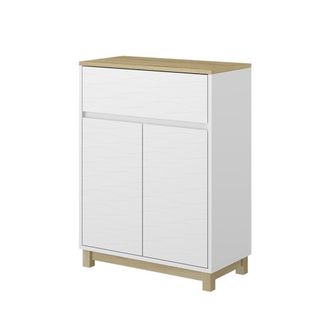 Vicco Armario Midi Livia, Blanco, 60 X 80 Cm Con Caj&oacute;n