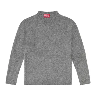 Diesel Truien & Vesten, Heren, Grijs, L, Wol, K-Andie V-neck trui