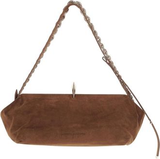 Benedetta Bruzziches Su&egrave;de Leren Handtas - Dames - Handtassen - Bruin - ONE Size - Su&egrave;de - Tassen