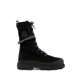 Moncler Vera High Lace-up Suede Boots