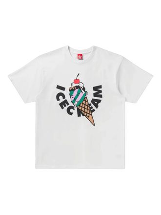 Icecream Spoonfull T-shirt met korte mouwen en print - Wit